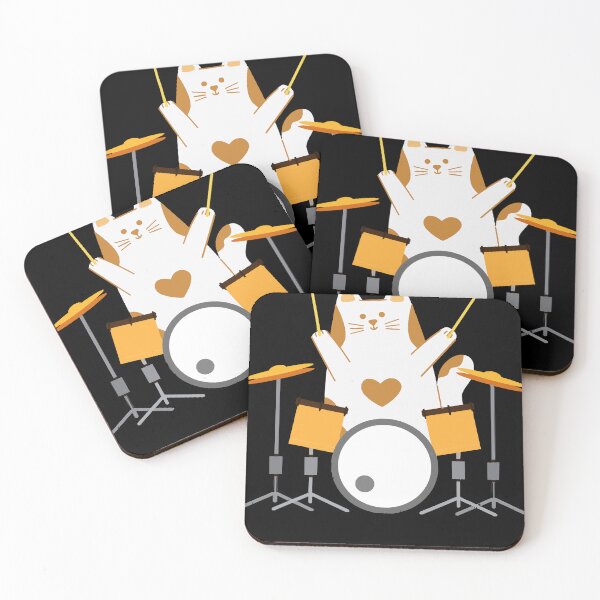 Item preview, CAT PLAYING DRUMS T-Shirt designed and sold by ChristopherHuli.