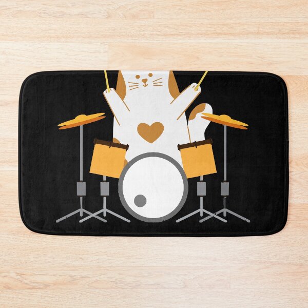 Item preview, CAT PLAYING DRUMS T-Shirt designed and sold by ChristopherHuli.