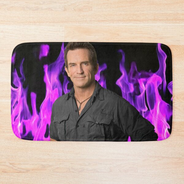 Item preview, Jeff Probst On Fire Mode Flames Nisra Eidni designed and sold by Kedungcino.