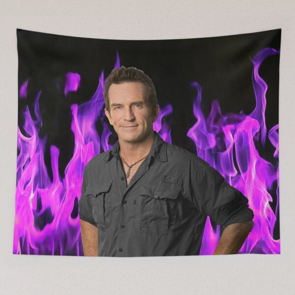 Item preview, Jeff Probst On Fire Mode Flames Nisra Eidni designed and sold by Kedungcino.