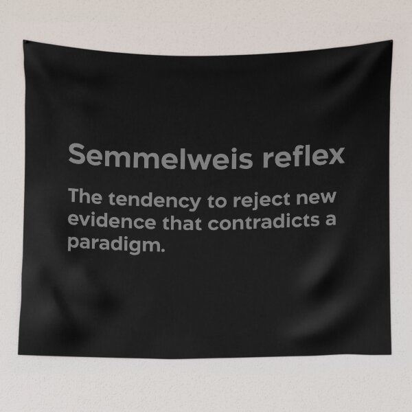 Item preview, Semmelweis reflex grey designed and sold by EdimQuotes.
