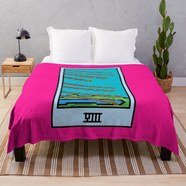 Item preview, Wait, is this pixel art tarot? Pink - Minor Arcana 'Eight of Wands' (Design for T-shirt, stickers and other accessories) designed and sold by Pixel Waite.
