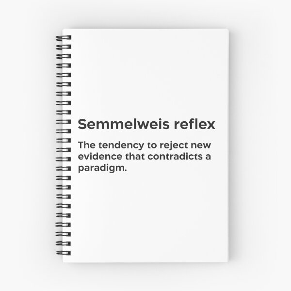 Item preview, Semmelweis reflex black designed and sold by EdimQuotes.