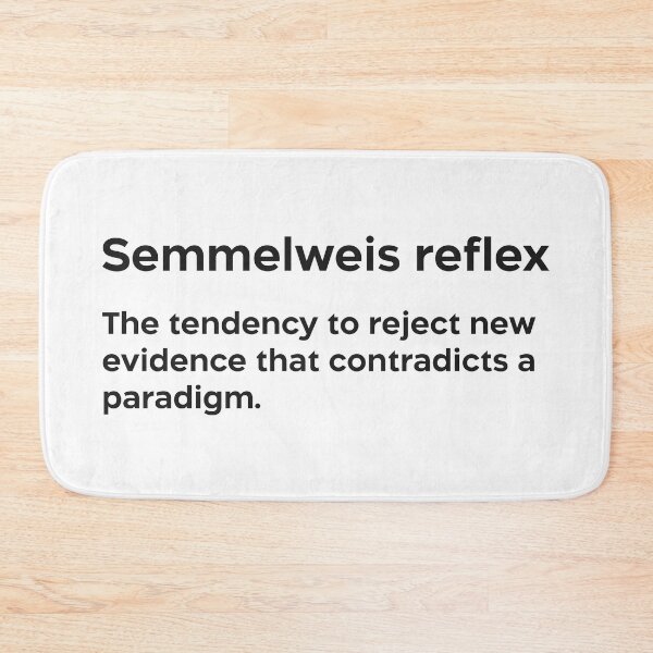 Item preview, Semmelweis reflex black designed and sold by EdimQuotes.