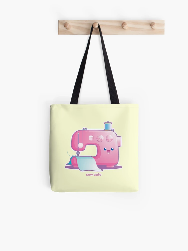 Sew Cute Kawaii Sewing Machine Tote Bag for Sale by kimchikawaii