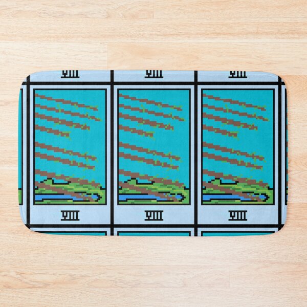 Item preview, Wait, is this pixel art tarot? Yellow - Minor Arcana 'Eight of Wands' (Design for T-shirt, stickers and other accessories) designed and sold by Pixel Waite.