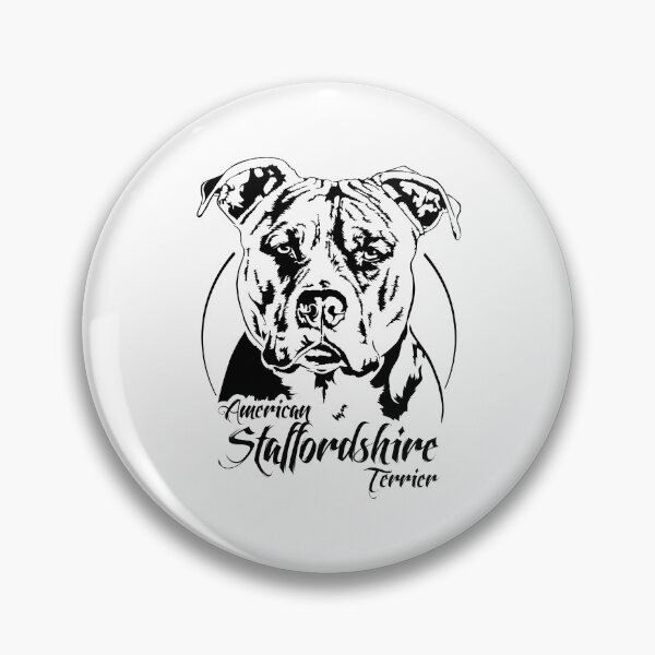 Item preview, American Staffordshire Terrier Dog Canine Portrait designed and sold by dogarts.