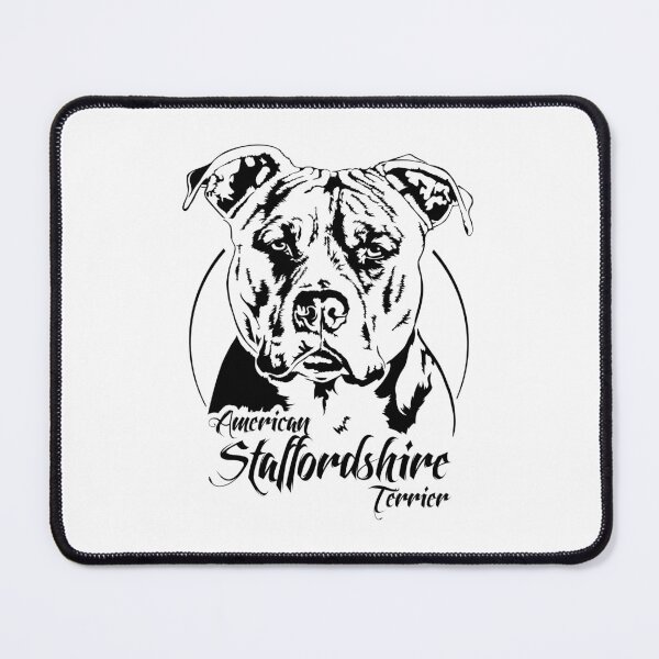 Item preview, American Staffordshire Terrier Dog Canine Portrait designed and sold by dogarts.