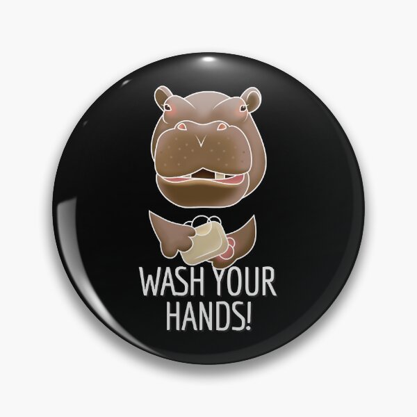 Item preview, Hippo says Wash Your Hands!  designed and sold by Anthony4153468.