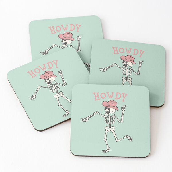 Item preview, Howdy Skeleton (Pink) designed and sold by Ashley Castleton.