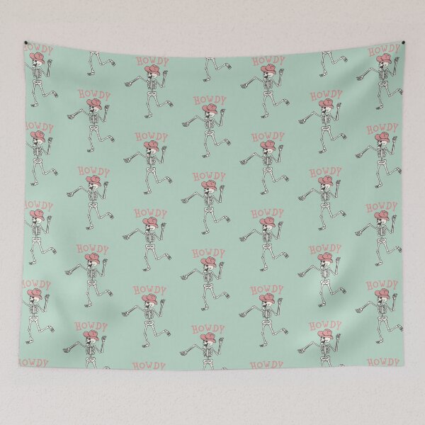 Item preview, Howdy Skeleton (Pink) designed and sold by Ashley Castleton.