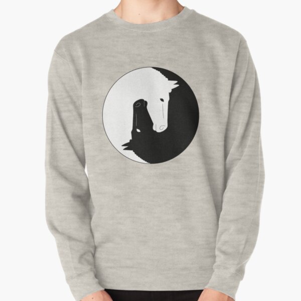 Horse yin yang Pullover Sweatshirt