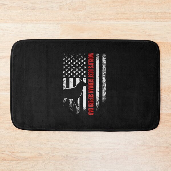 Artikelvorschau, Vintage American Flag World's Best German Shepherd Dad Funny entworfen und verkauft von TristanPierre.