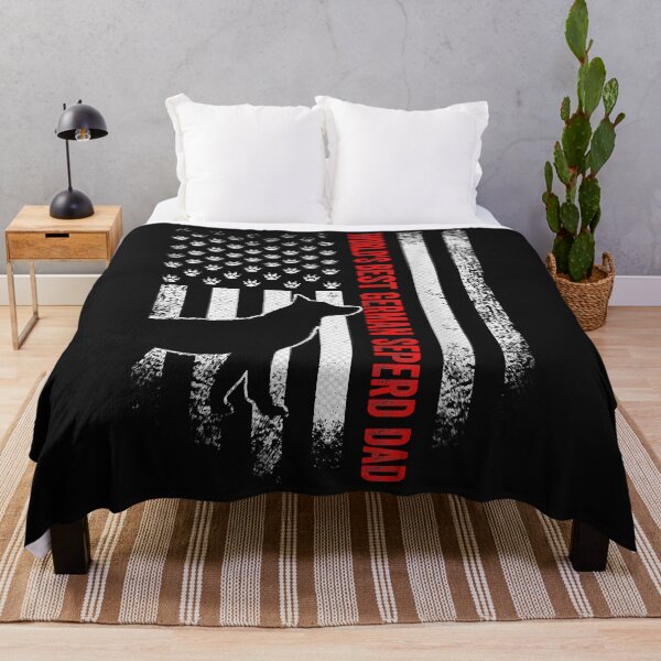 Artikelvorschau, Vintage American Flag World's Best German Shepherd Dad Funny entworfen und verkauft von TristanPierre.