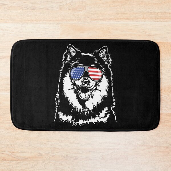 Item preview, Finnish Lapphund America flag sunglasses dog designed and sold by dogarts.