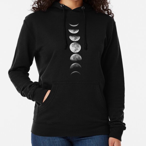 Phases of the Moon Lightweight Hoodie