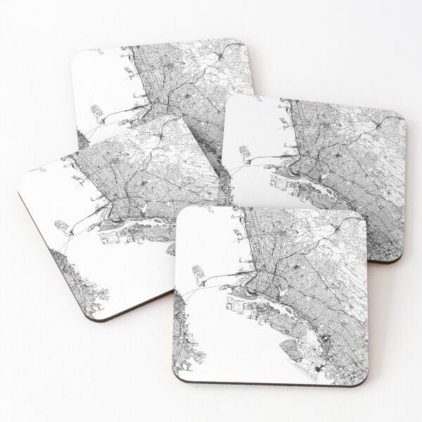 Item preview, Oakland White Map designed and sold by multiplicitymap.