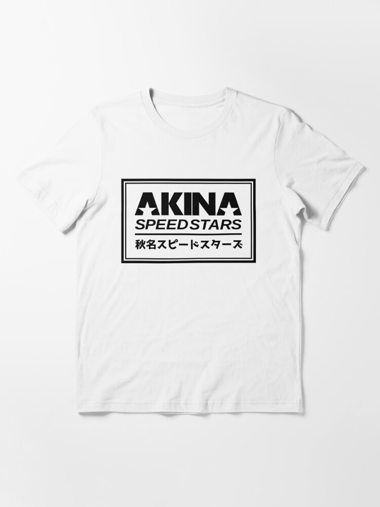 Akina Speed Stars Team Initial D Anime manga T Shirt Black A468 