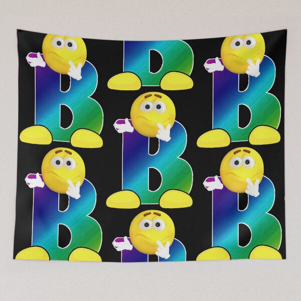 Item preview, Letter B Alphabet Smiley Monogram Face Emoji Shirt for Men Women Kids  designed and sold by Anthony4153468.