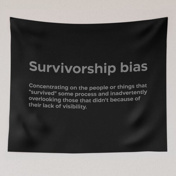 Item preview, Survivorship bias grey designed and sold by EdimQuotes.