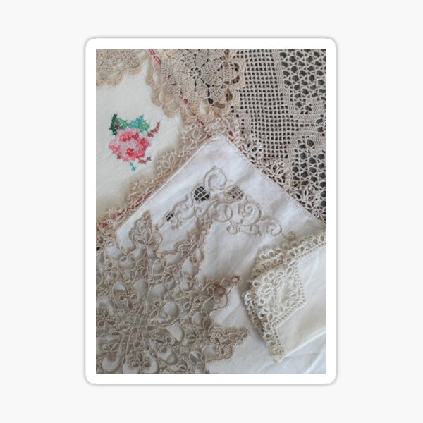 Crocheted Vintage Doilies Sticker