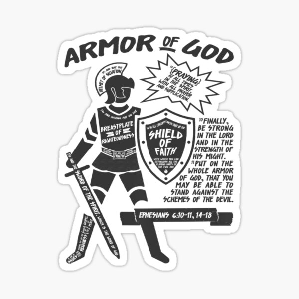 Item preview, Armor Of God For Christians Soldier Scripture designed and sold by Doyle Madrid.