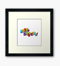 Happy Birthday Framed Print