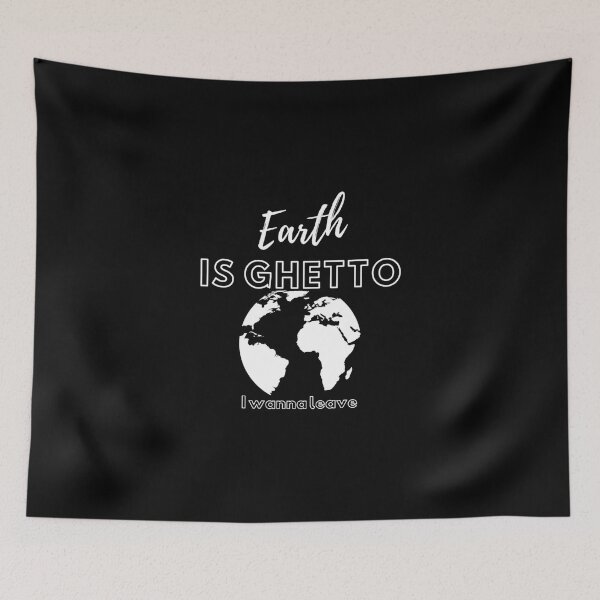 Item preview, Earth Is Ghetto Shirt Racerback Tank Top designed and sold by elliottbow.