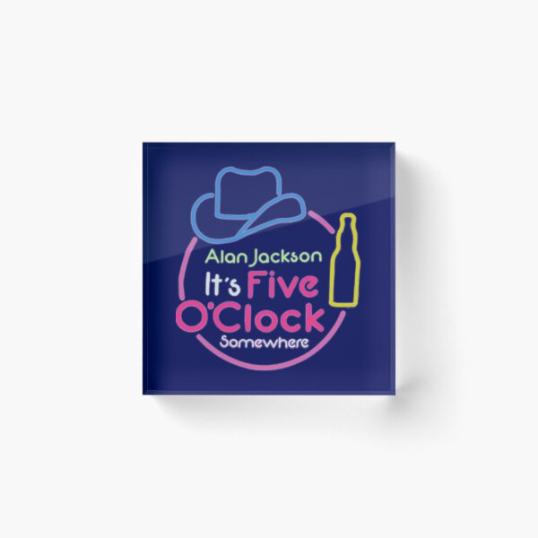 Item preview, Alan Jackson Its Five oclock Somwhere Neon   designed and sold by MarCheshier.