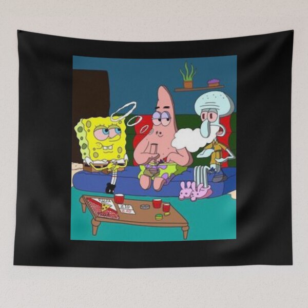 Item preview, Spongebob Patrick And Squidward Getting High Classic T-Shirt designed and sold by BOYERTHELM1A.