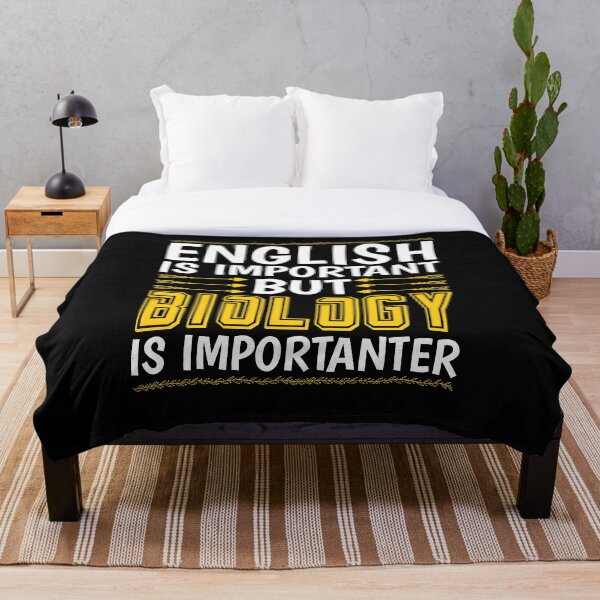 Item preview, Biology Is Importanter, Funny Biology Student Puns designed and sold by Flying-Pencil.