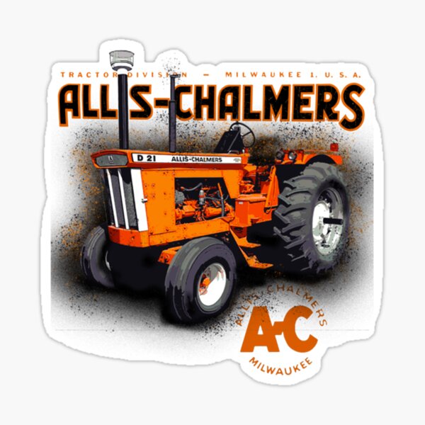 decal MOWER tractor pull pulling STICKER trailer parts ALLIS CHALMERS THING 