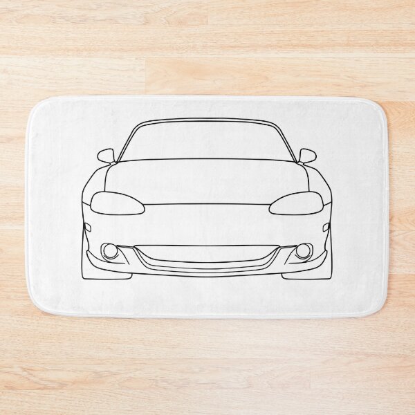 Item preview, Mazda Miata MX5 NB front black lines best t-shirt design designed and sold by EdimDesign.