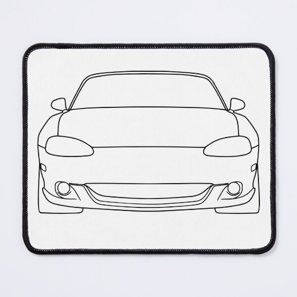 Item preview, Mazda Miata MX5 NB front black lines best t-shirt design designed and sold by EdimDesign.
