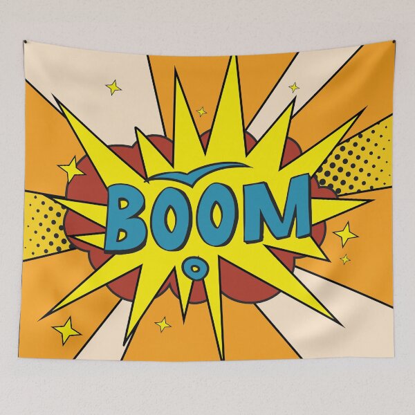 Item preview, BOOM Pop Art Tee designed and sold by Grey-Brunette.