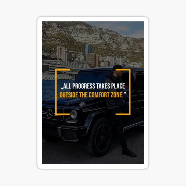 Item preview, Homme qui a réussi sur G-Class avec citation de motivation designed and sold by Bad Copy.