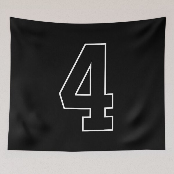Item preview, Black Number 4 lucky sports jersey four designed and sold by HeavyStyle.