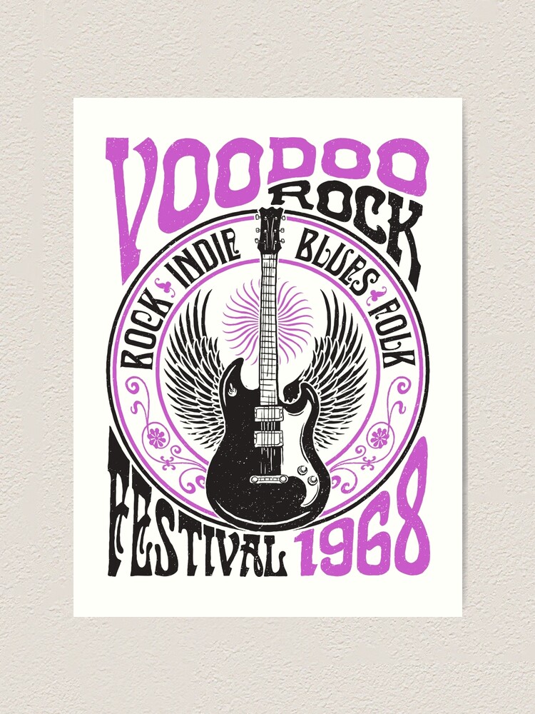 Indie Rock Festival Retro Shirt Art Print By A Jackson Redbubble