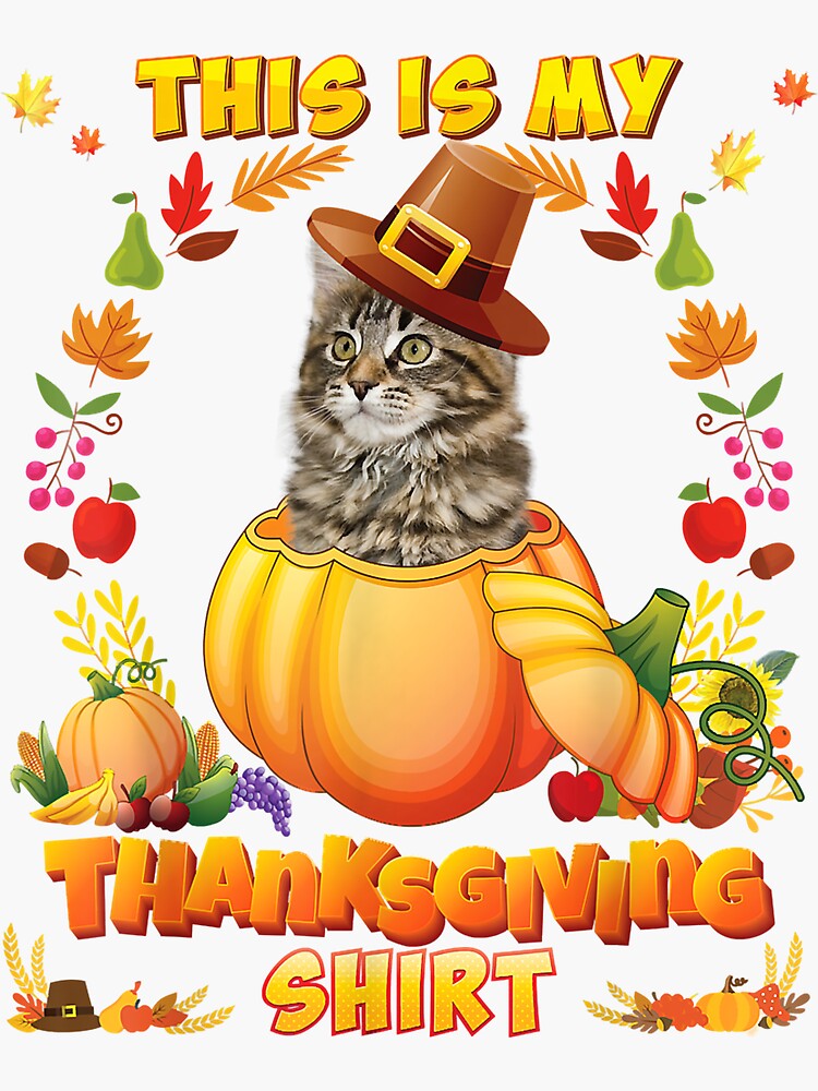 this-is-my-thanksgiving-maine-coon-cat-blessed-pumpkin-228-sticker-by