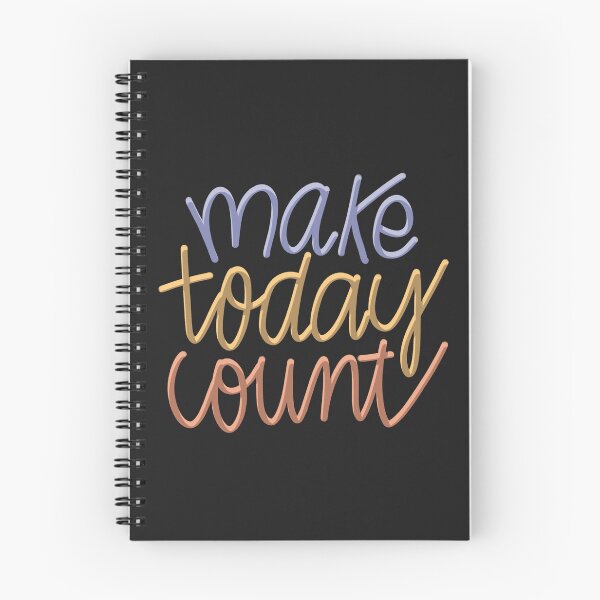 Item preview, Make Today Count Inspirational and Motivational Quote designed and sold by HarrysMomStudio.