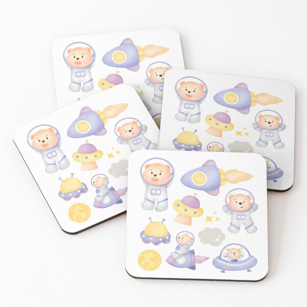 Item preview, Cute Bear Astronaut in Space designed and sold by AllCDESIGNS.