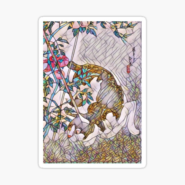 Glassy pinky kitty Sticker