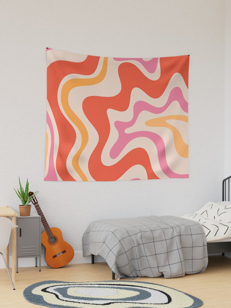 Pink and 2024 orange tapestry