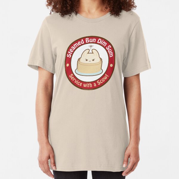 Cute Steamed Bun Dim Sum Slim Fit T-Shirt
