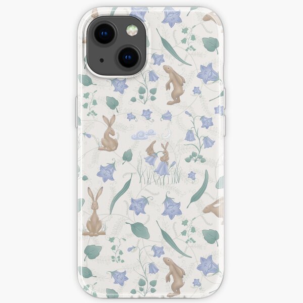 Buff hares and harebells iPhone Soft Case