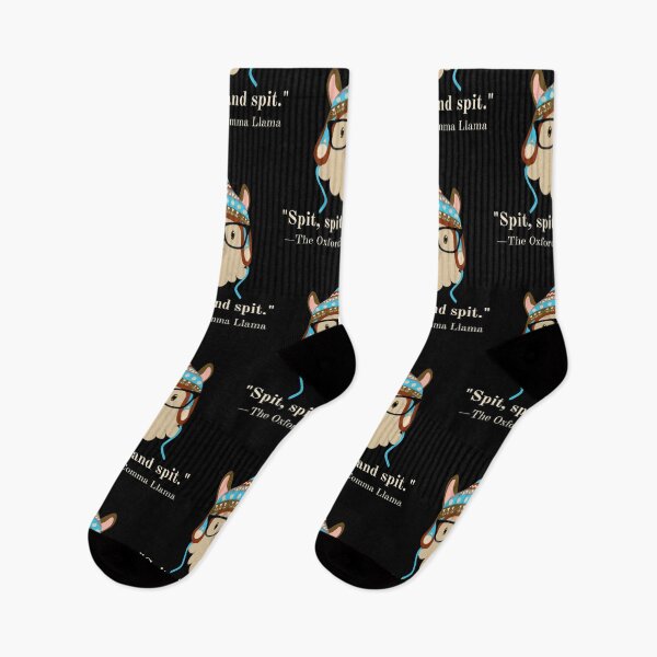 Item preview, Oxford Comma Llama spit tan blue designed and sold by Anibal Davis.