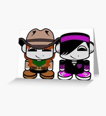 Jill & Emme Bass O'BABYBOT Toy Robot 1.0 Greeting Card
