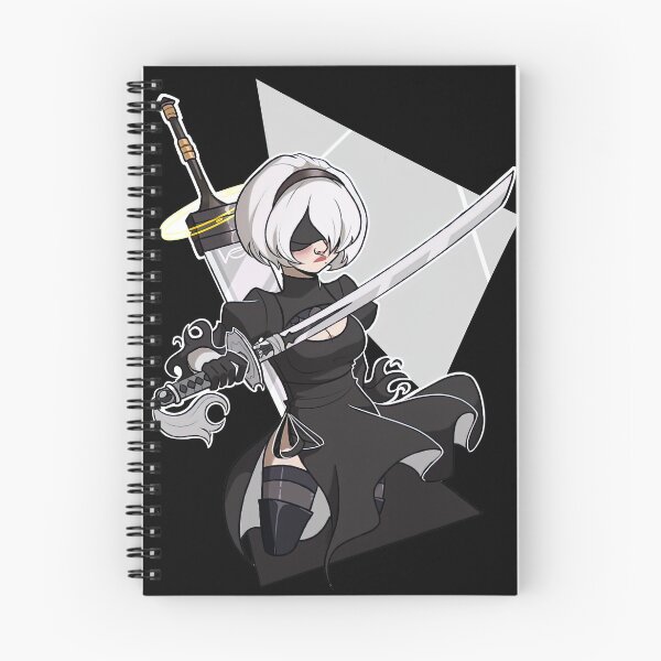 Artikelvorschau, 2B Nier Automata Harajuku Druck Kawaii Tshirt Sommer entworfen und verkauft von DelbertUnique.