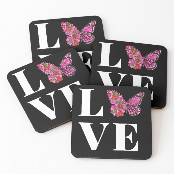Item preview, Love Butterfly with half flowers for butterflies girl designed and sold by Click-Like.