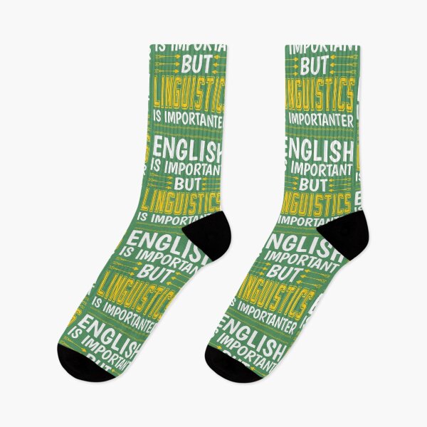 Item preview, Linguistics Is Importanter, Funny Linguistics Student Puns designed and sold by Flying-Pencil.